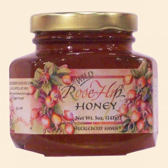 Wild Rosehip Honey 5 oz. - Click Image to Close