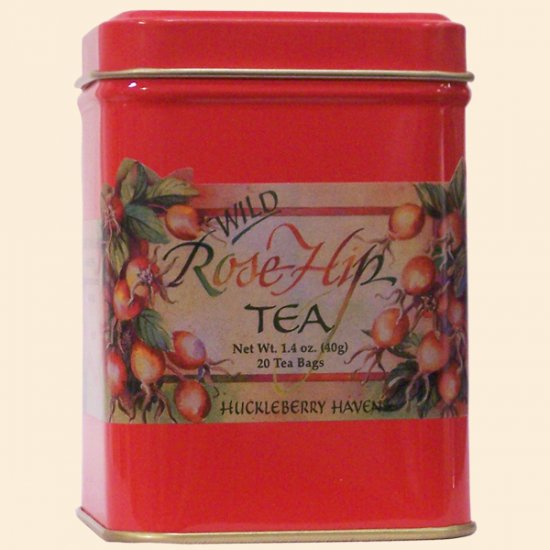 Wild Rosehip Tea Tin, 20 Tea Bags - Click Image to Close
