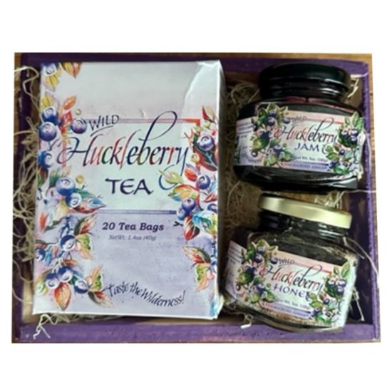 Tea Time Gift Crate: Jam, Honey and Tea Tin - Click Image to Close