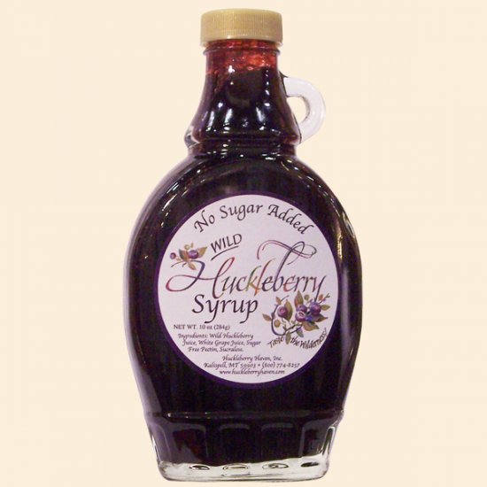 Sugar Free Wild Huckleberry Syrup 10 oz. - Click Image to Close