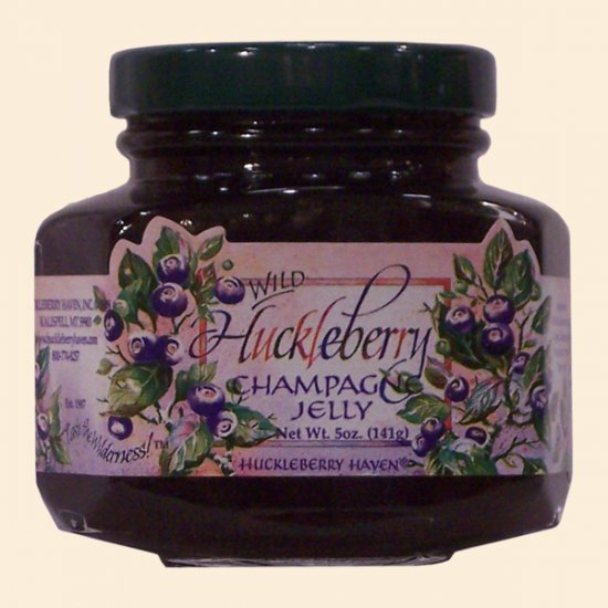 Wild Huckleberry Champagne Jelly 5 oz. - Click Image to Close