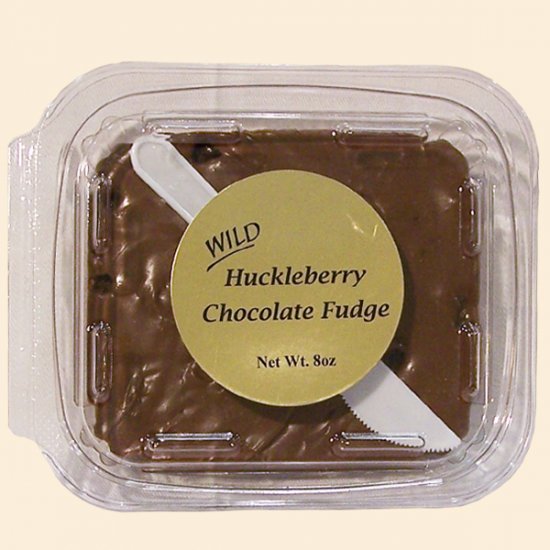 Wild Huckleberry Chocolate Fudge 8 oz. - Click Image to Close