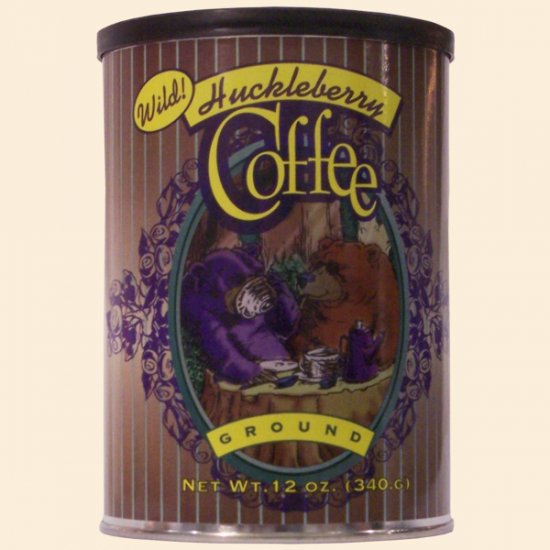Wild Huckleberry Coffee Tin 12 oz. - Click Image to Close