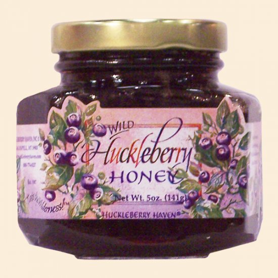 Wild Huckleberry Honey 5 oz. - Click Image to Close