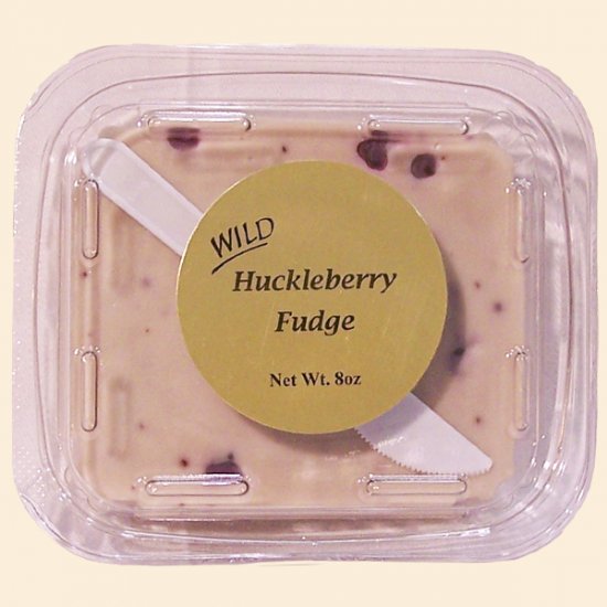 Wild Huckleberry Vanilla Fudge 8 oz. - Click Image to Close