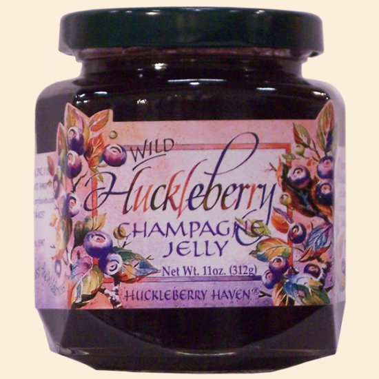 Wild Huckleberry Champagne Jelly 11 oz. - Click Image to Close
