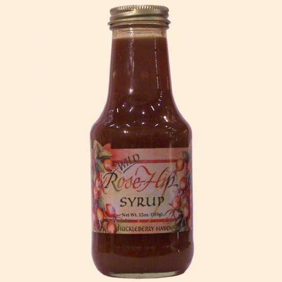 Wild Rosehip Syrup - Round Bottle 12 oz. - Click Image to Close