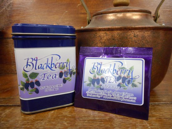 Mountain Blackberry Tea Tin, 20 Tea Bags - Click Image to Close