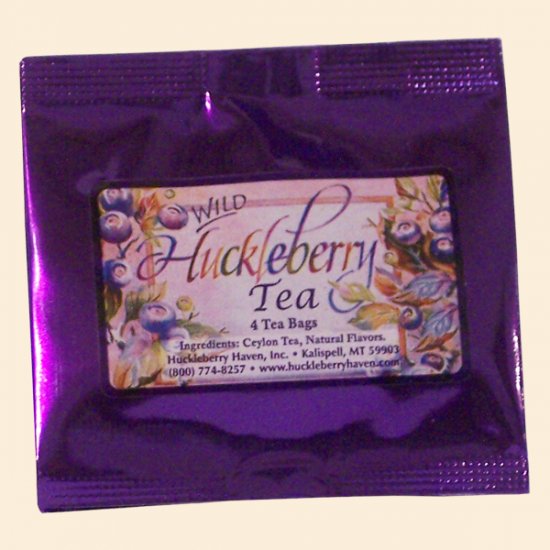 Wild Huckleberry Tea, 4 Bag Pouch - Click Image to Close